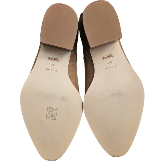 New Authentic Coach Women’s Paline Suede Bootie in Coconut Color Boots Sz 7 NWOT - Picture 6 of 8